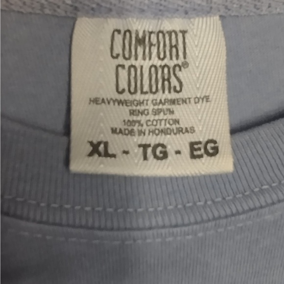 Comfort colors Men's Blue Long Sleeve Shirt size XL pre owned good condition - Picture 10 of 11